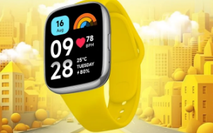 红米Watch 3 Active Magic Yellow表带售价低至199卢比